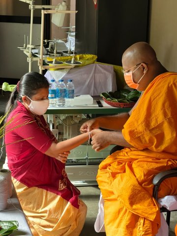 2022 නව වසරේ රාජකාරි ආරම්භ කිරීම ගරුතර සංඝ රත්නයේ ආශිර්වාදයෙන් මීරිගම ප්‍රාදේශීය ලේකම් තුමාගේ ප්‍රධානත්වයෙන් සිදුවිය